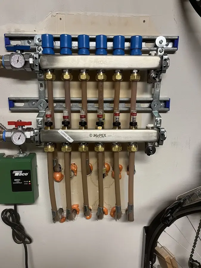 Plumber performing Leak Detection at a residential property in Olmsted Falls